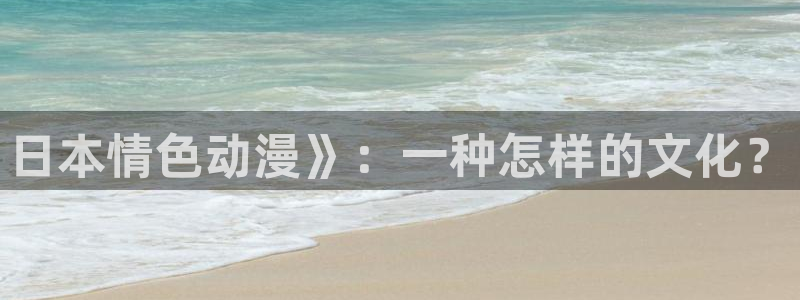 秋叶原动漫天堂：日本情色动漫》：一种怎样的文化？