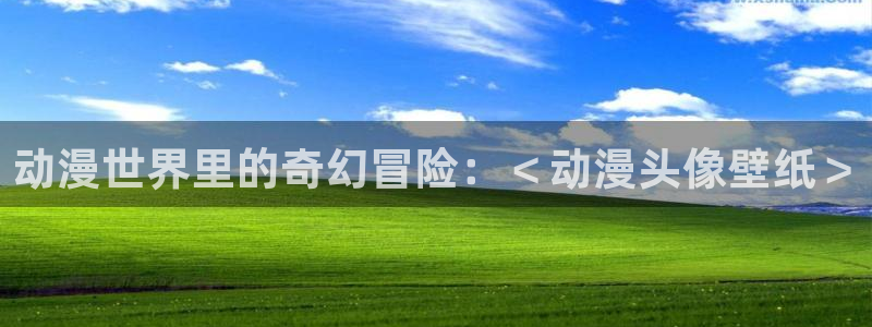 acg动漫天堂：动漫世界里的奇幻冒险：＜动漫头像壁纸＞